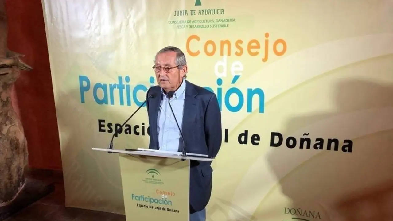 El presidente del Consejo de Participaci&oacute;n de Do&ntilde;ana, Miguel Delibes. - VH