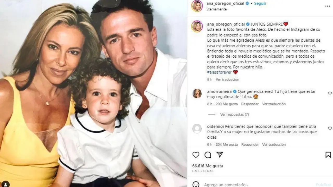 Publicaci&oacute;n de Obreg&oacute;n en redes sociales. - Instagram @ana_obregon_oficial