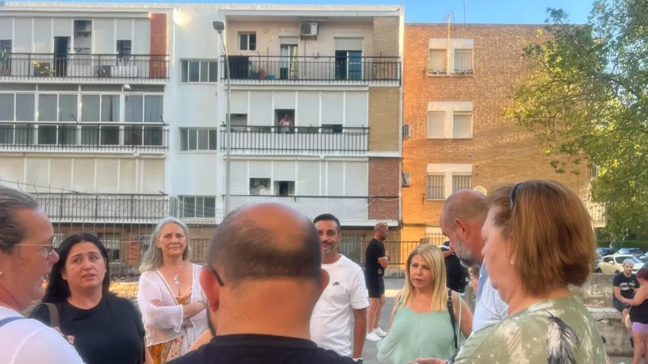 La alcaldesa en funciones, Mamen S&aacute;nchez, en la Plaza Venus. - VIVA