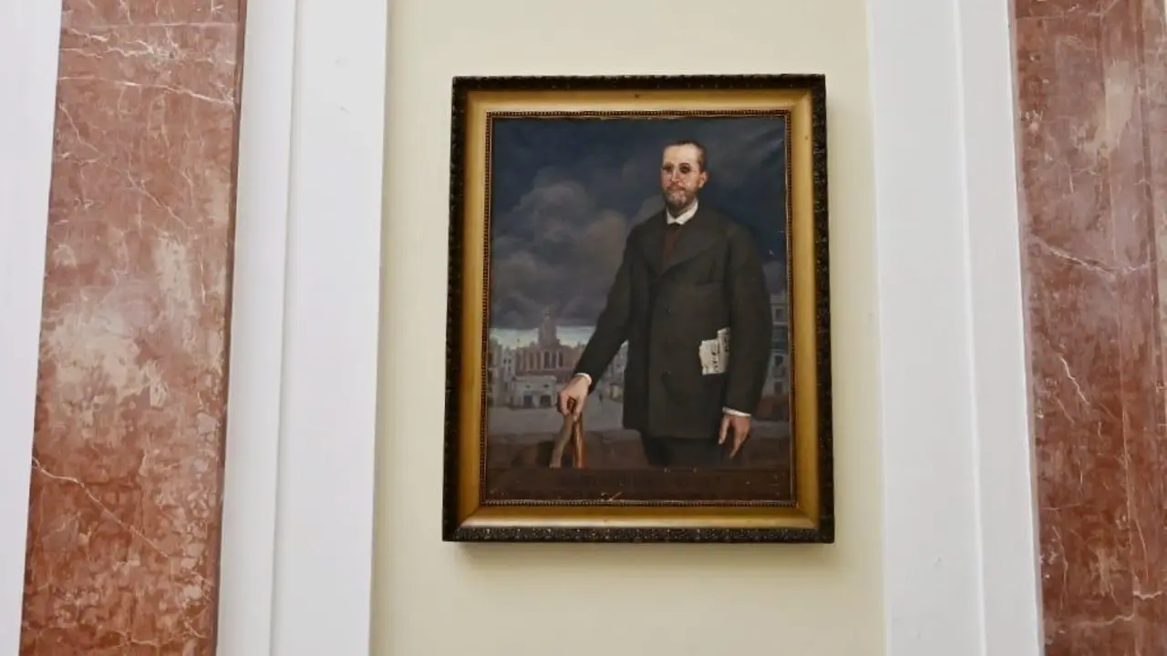 El cuadro de Ferm&iacute;n Salvochea, en la galer&iacute;a. - VIVA