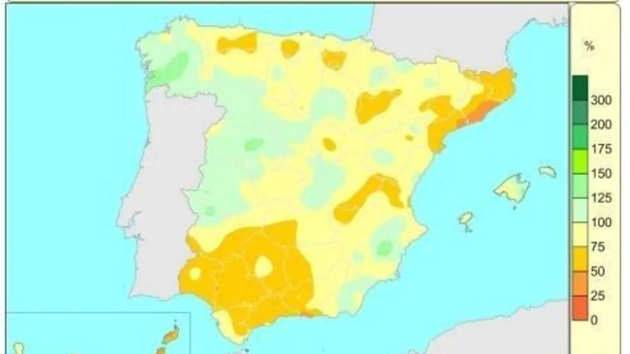 Mapa de precipitaciones. - Aemet