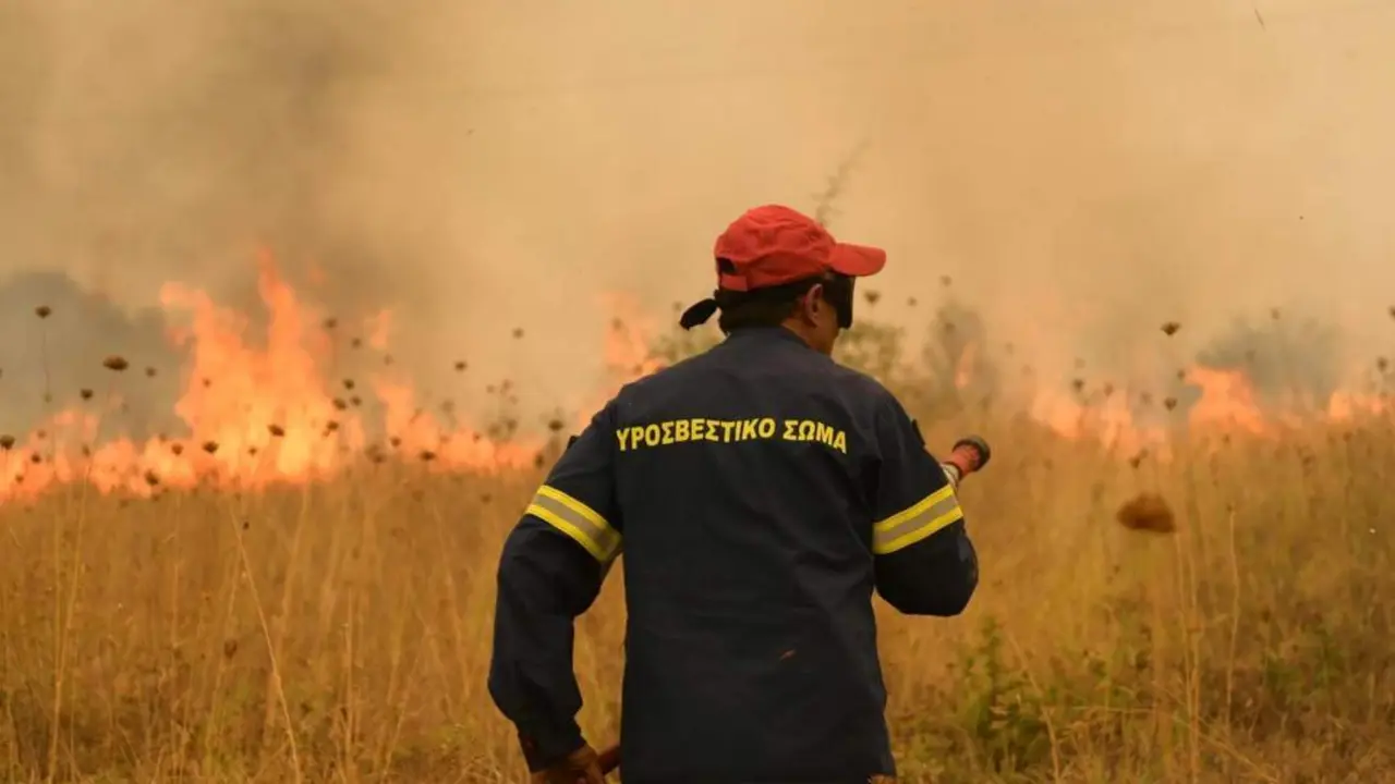 Incendio en Evros. - EFE