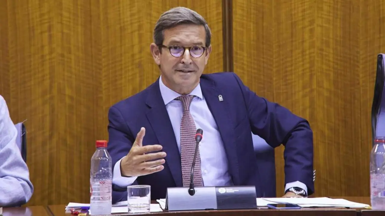  Jorge Paradela, en Comisi&oacute;n Parlamentaria. - JOAQU&Iacute;N CORCHERO/PARLAMENTO DE ANDALUC&Iacute;A