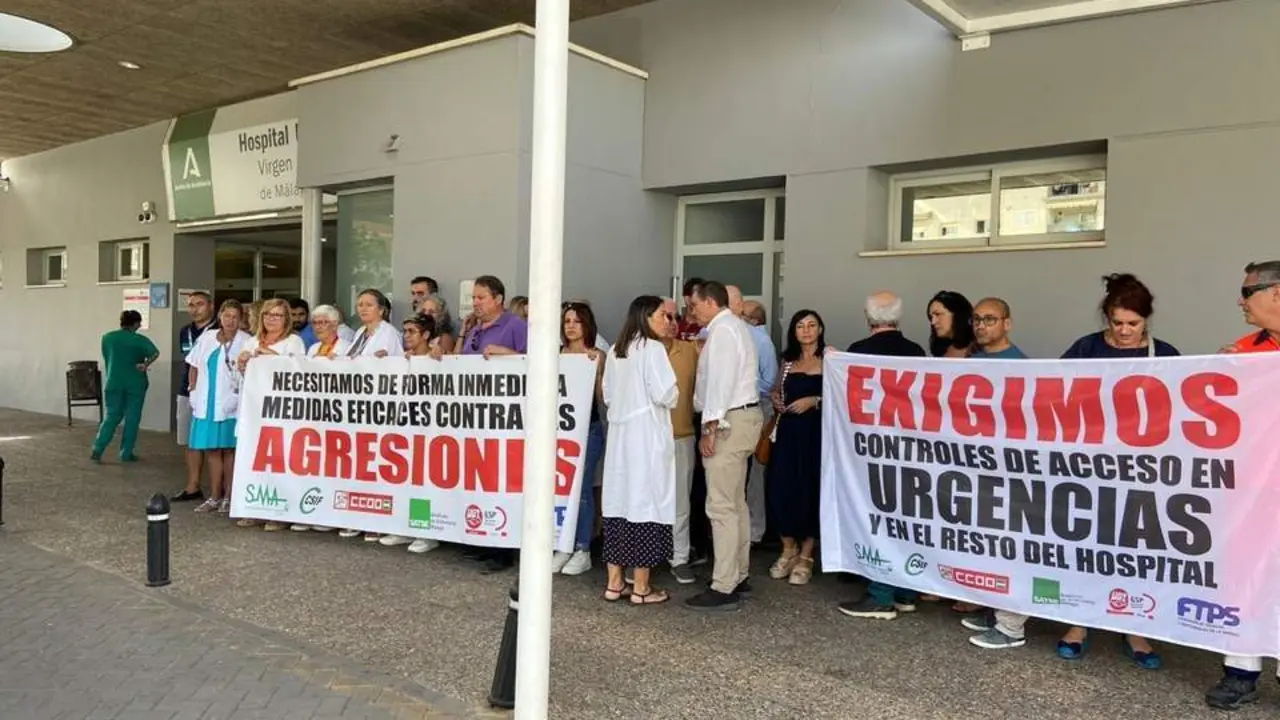 Concentraci&oacute;n de la junta de personal del Hospital Cl&iacute;nico. - SMM
