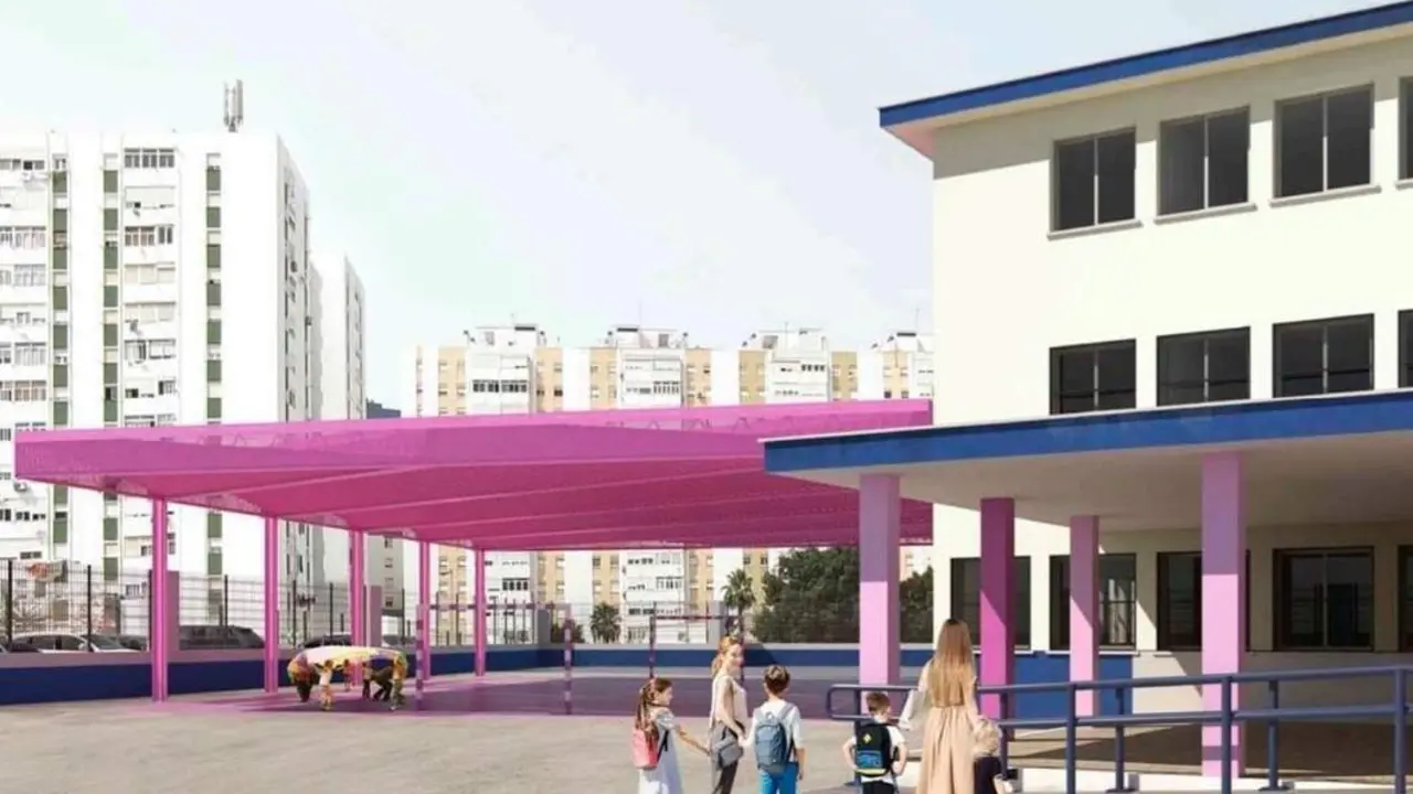 Recreaci&oacute;n de la infraestructura que se instalar&aacute; en el patio. - Viva C&aacute;diz