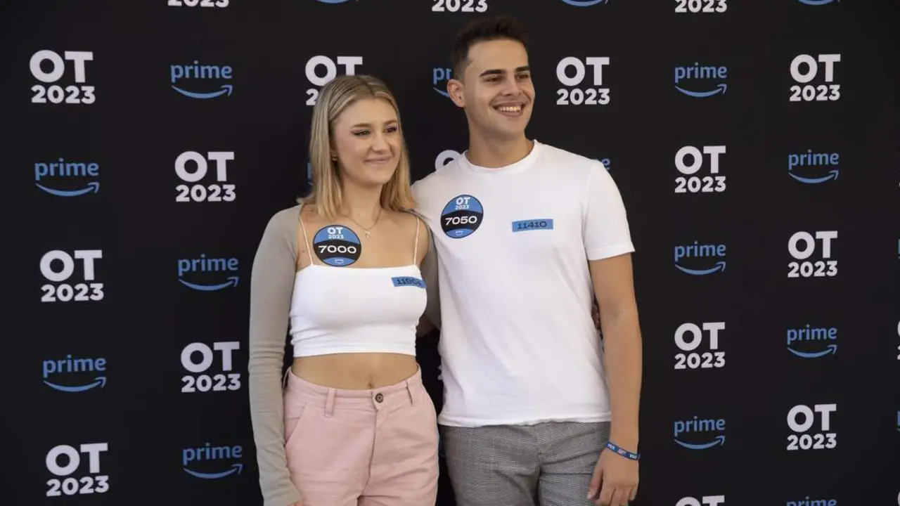 Mar&iacute;a Calder&oacute;n y &Oacute;scar Cantalejo, en el casting. - EFE