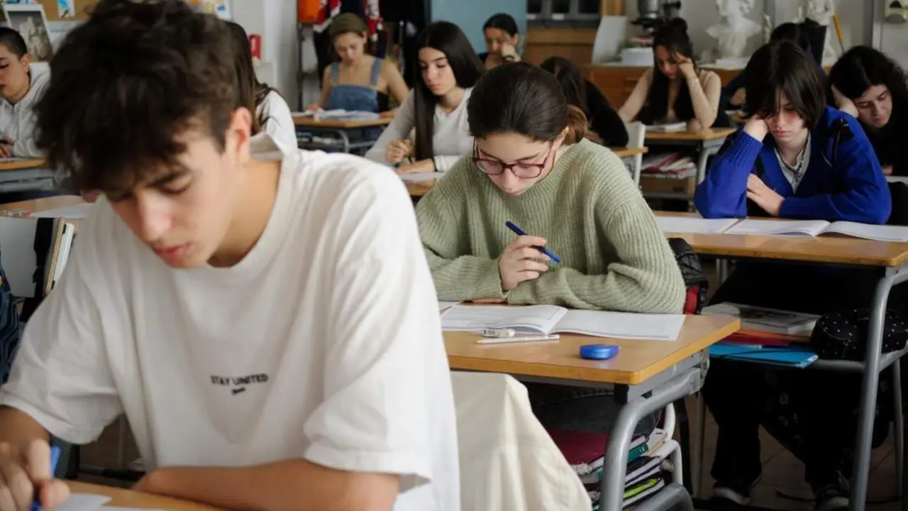 Varios alumnos de una clase de 1&ordm; Bachillerato - ALBERTO PAREDES / EUROPA PRESS
