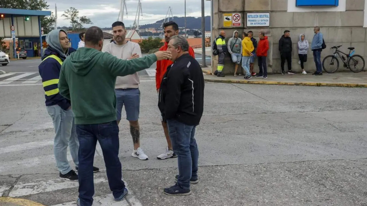 Protesta en Navantia ferrol. - EFE