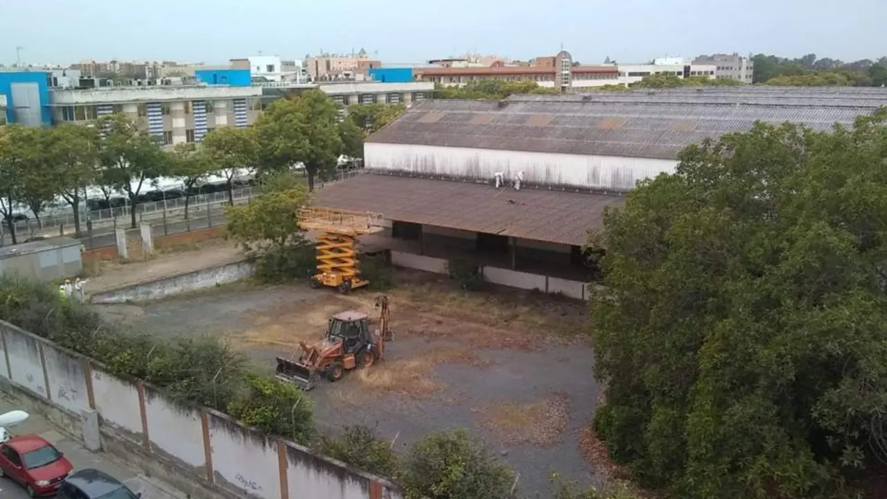 Obras en la antigua algodonera de Alcosa. - EP