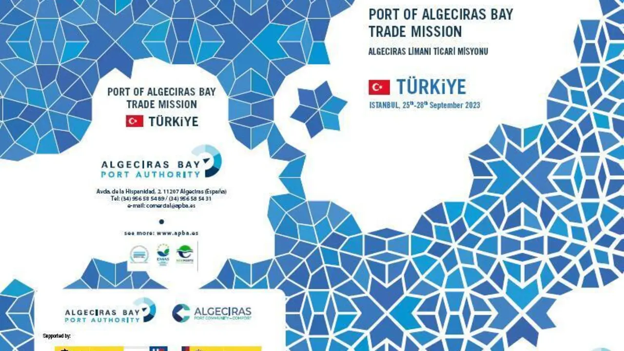 Misi&oacute;n del Puerto de Algeciras en Turqu&iacute;a (tr&iacute;ptico). - AI