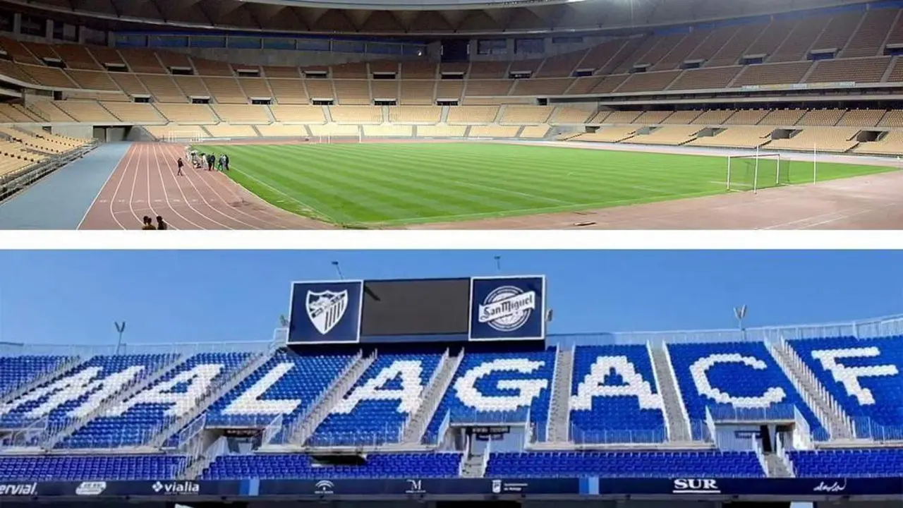 El Estadio de La Cartuja (Sevilla) y La Rosaleda (M&aacute;laga). - 