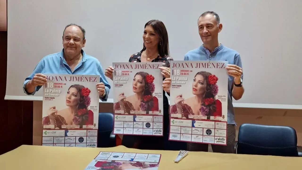 Joana Jim&eacute;nez presentando su espect&aacute;culo solidario en La Palma - Ayto. La Palma del Condado