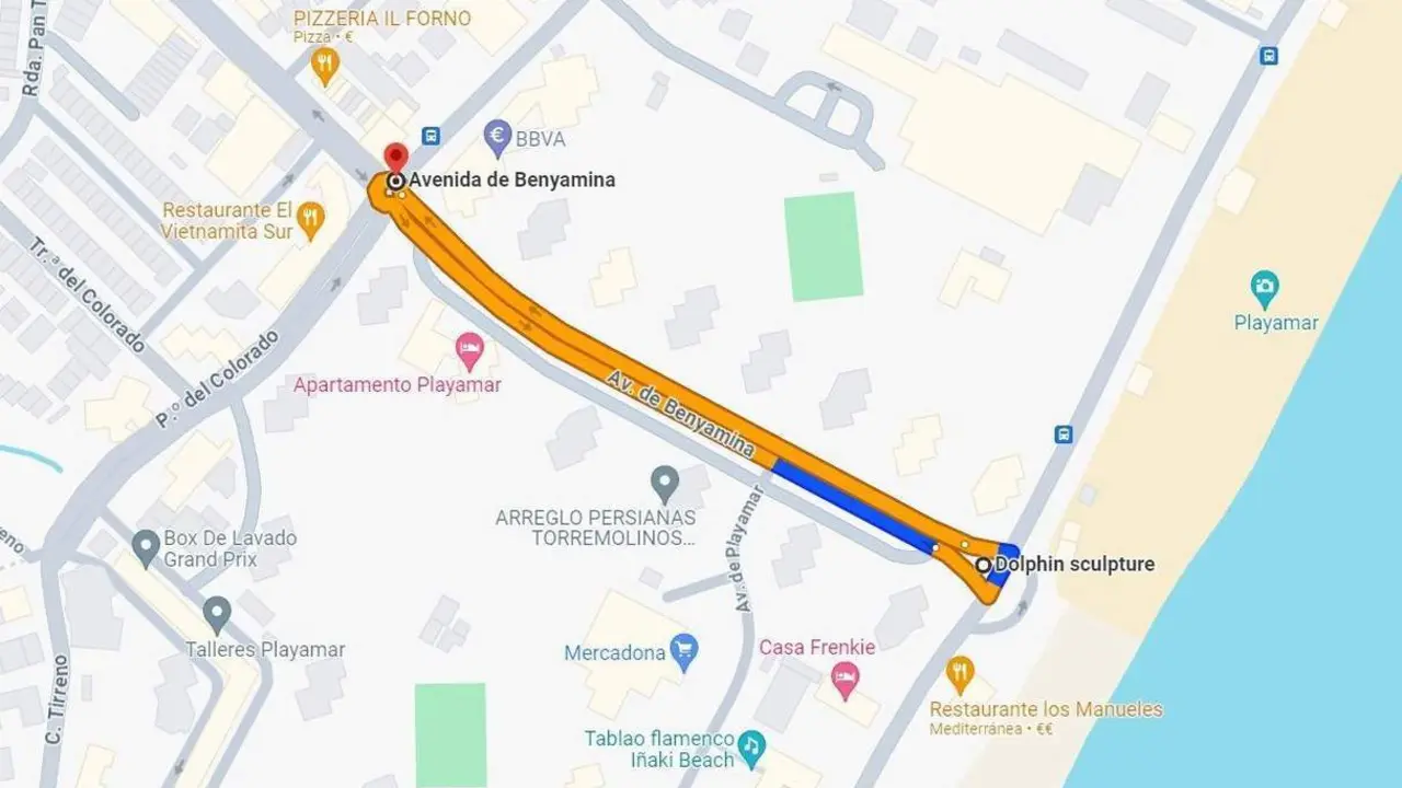 Calles afectadas por el rodaje. - Ayto. Torremolinos