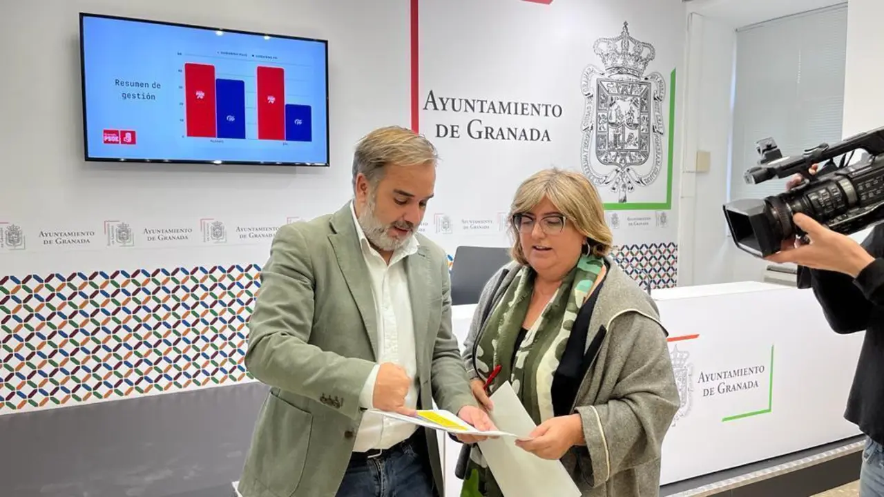 Jacobo Calvo y Ana Mu&ntilde;oz, del PSOE - PSOE Granada