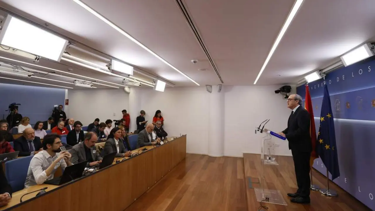 &Aacute;ngel Gabilondo en la presentaci&oacute;n del informe. - EFE/ Mariscal