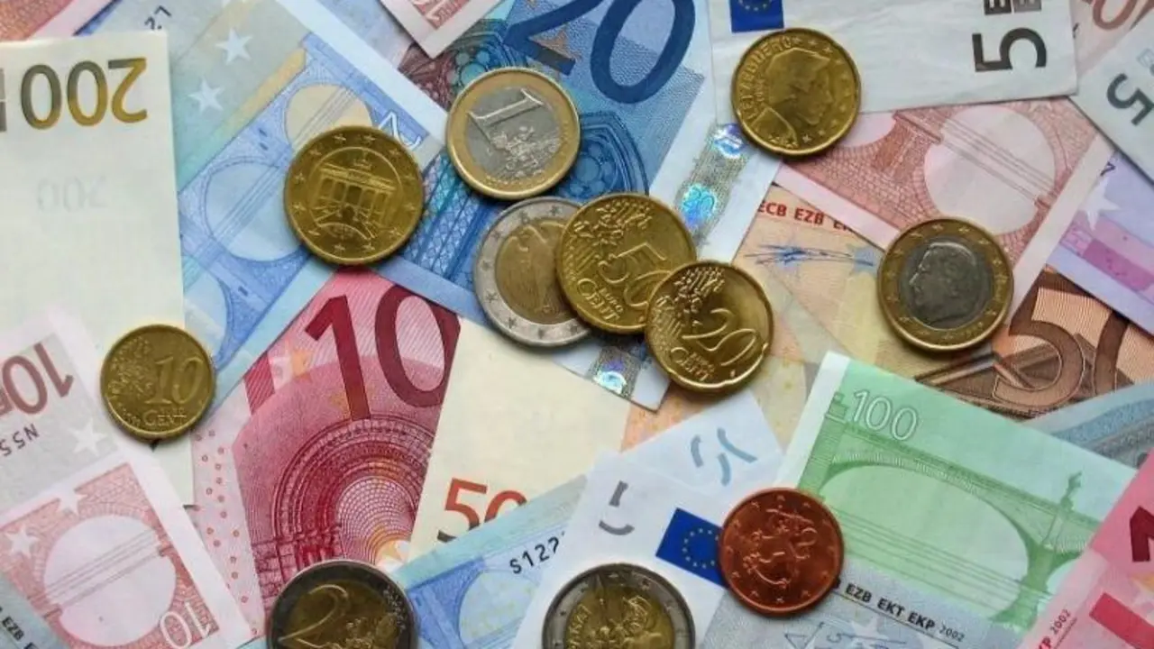 Billetes y monedas de euro. - 