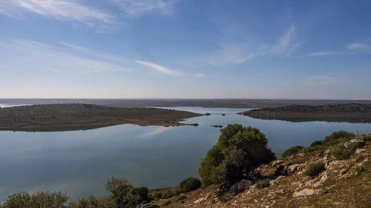 Un embalse del Guadiana. - Archivo