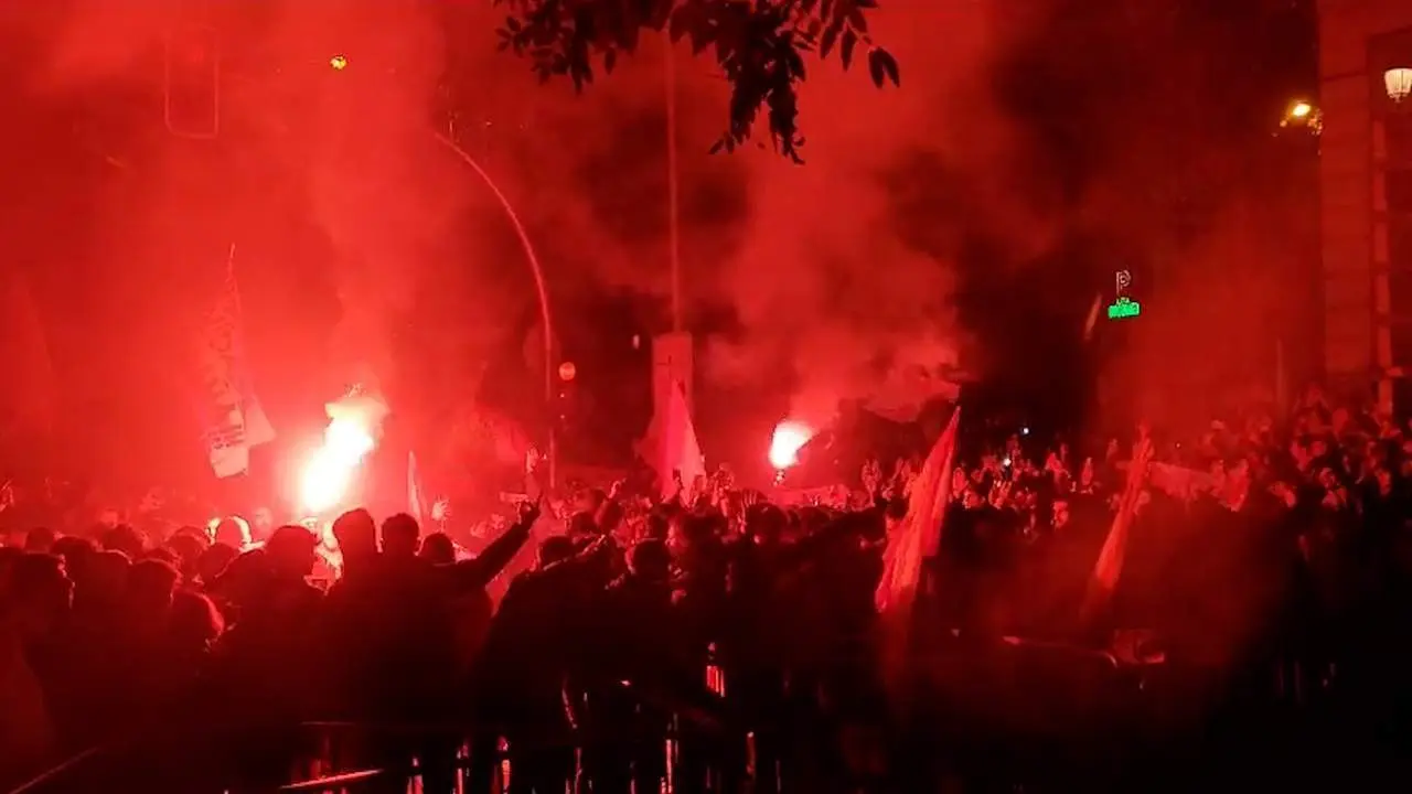 Al menos diez detenidos y siete heridos en los incidentes durante la protesta en Ferraz