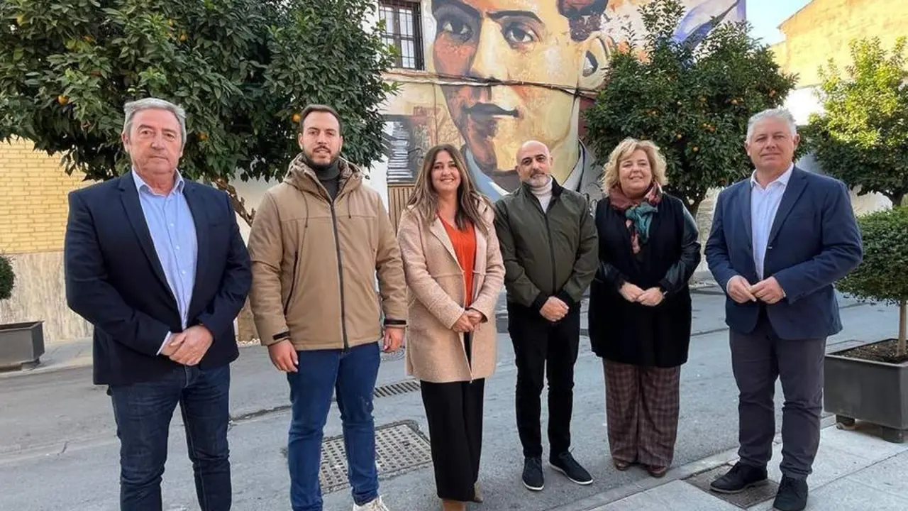 Miembros del grupo socialista en la Diputaci&oacute;n en Fuente Vaqueros - PSOE Granada