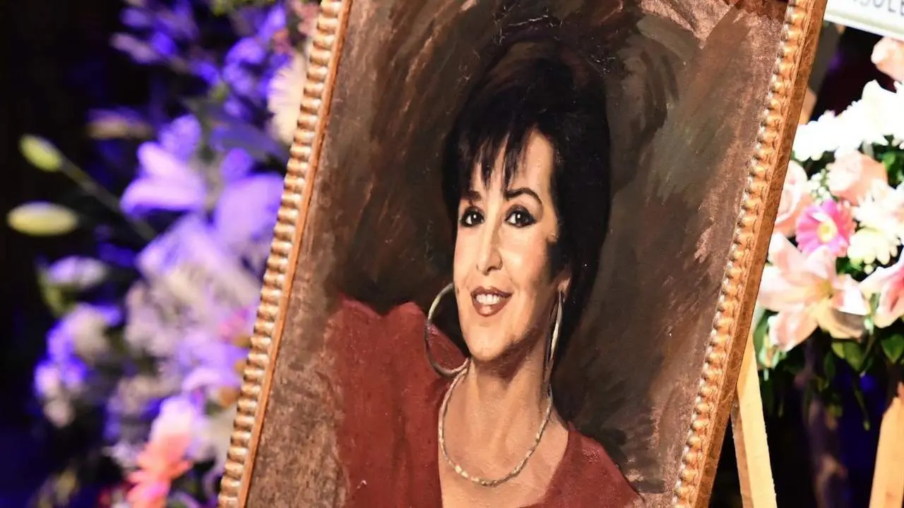 Retrato de Concha Velasco en su capilla ardiente. - EFE
