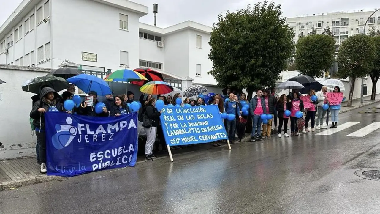 Un momento de la protesta.  - Viva
