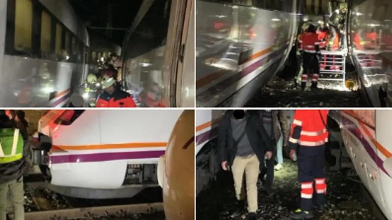 Trenes accidentados. - Twitter @cpbmalaga