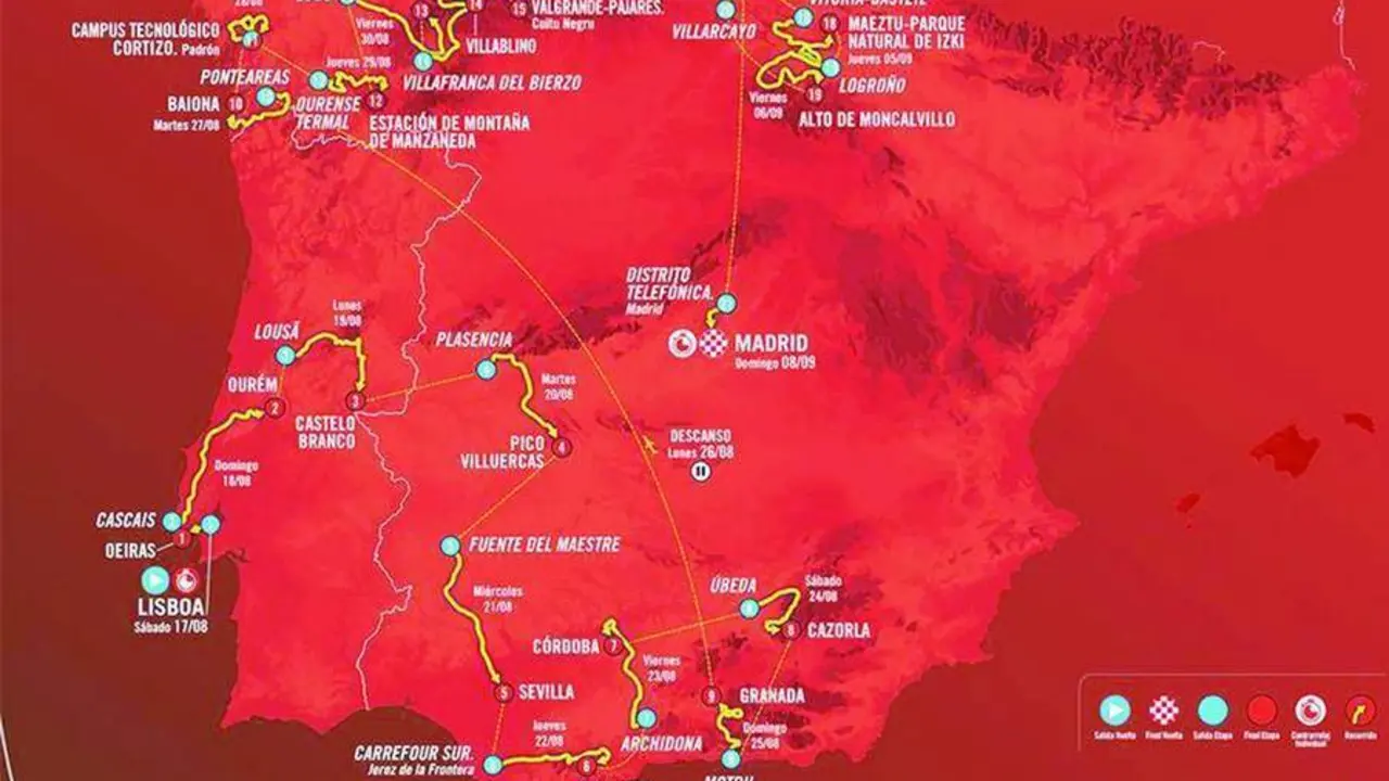 La Vuelta Ciclista a Espa&ntilde;a 2024 avanzar&aacute; muy cerca de Sanl&uacute;car - LV