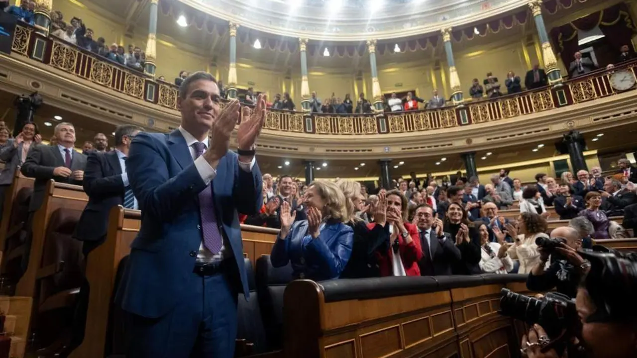 Pedro S&aacute;nchez, tras la investidura. - EP