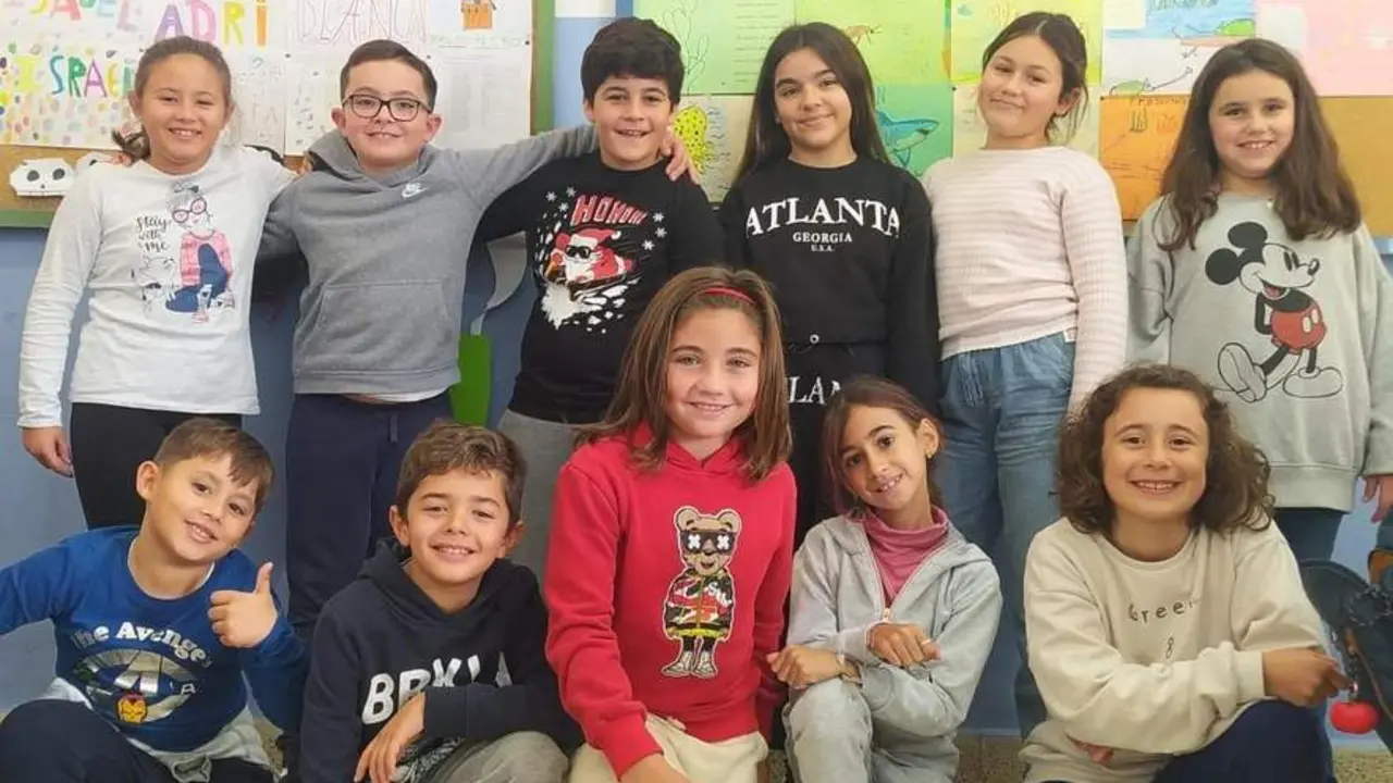 Integrantes del cuarteto infantil 