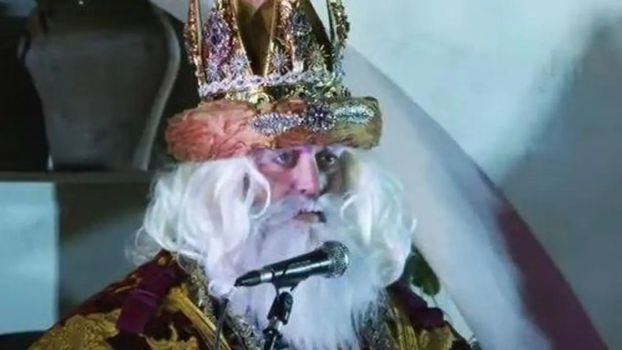 El Rey Melchor durante su discurso.  - Viva