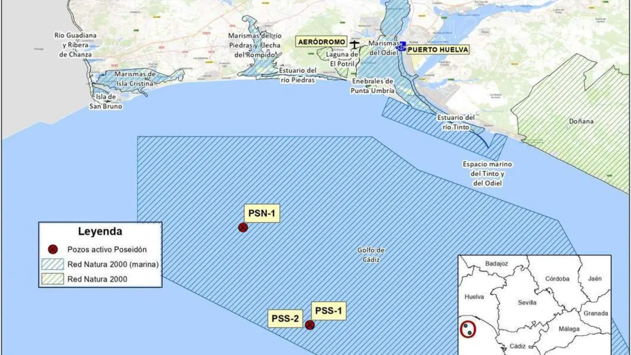 Mapa de localizaci&oacute;n de los pozos de gas que se van a sellar. - VH