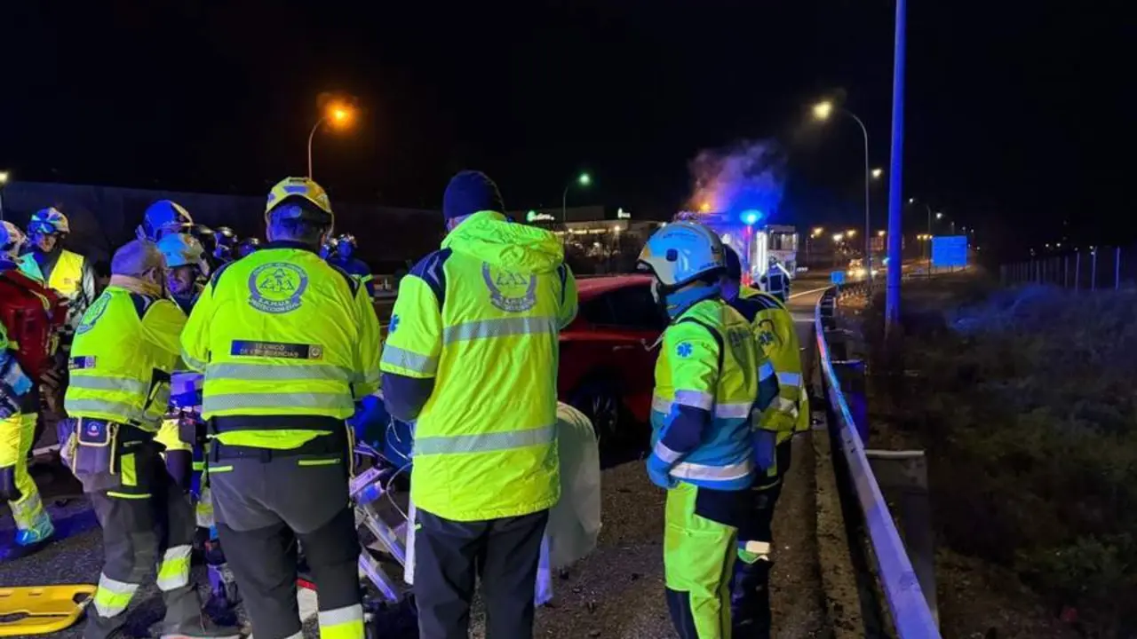 Lugar del accidente. - EMERGENCIAS 112 COMUNIDAD DE MADRID