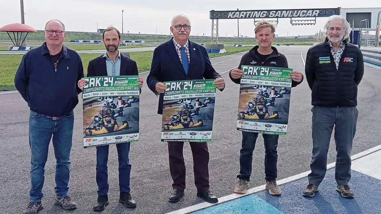 Un momento del acto celebrado en el Circuito de Karting de Sanl&uacute;car - Ra&uacute;l J. Bustillos
