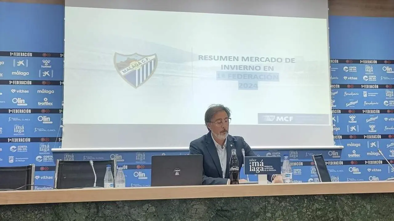 Loren Juarros, director deportivo del M&aacute;laga CF. - ROCA