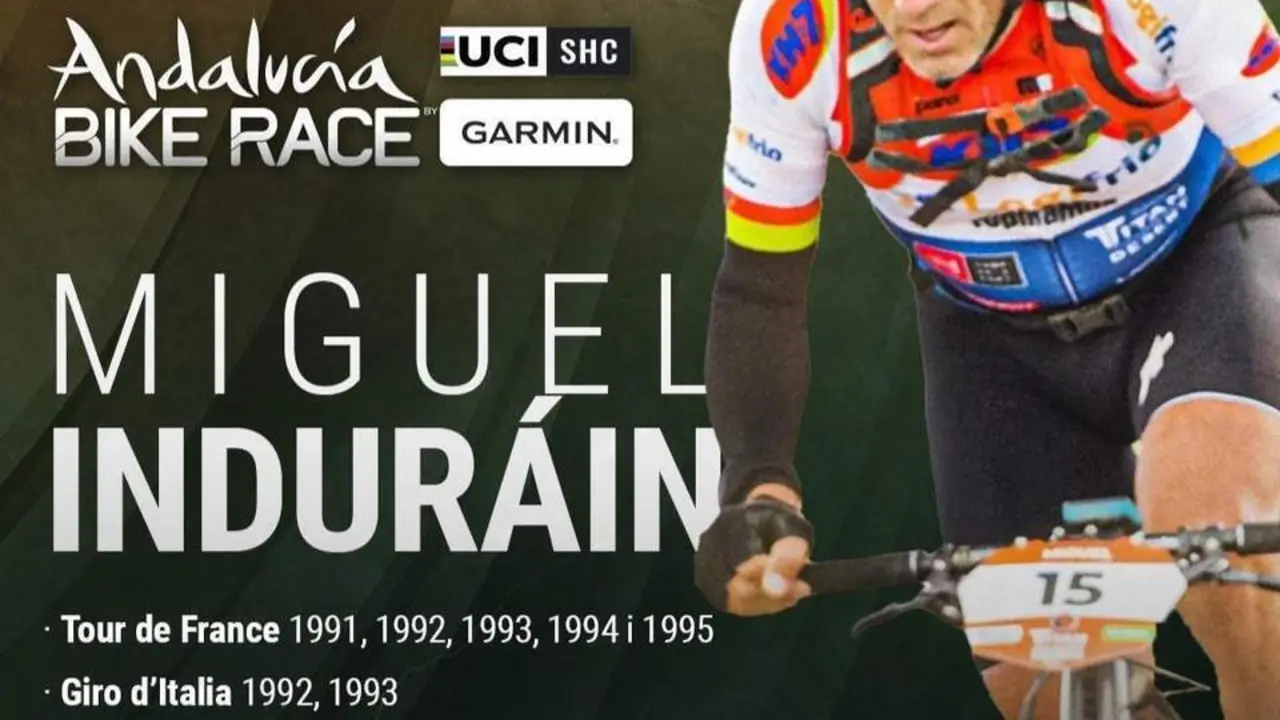 Anuncio de la participaci&oacute;n de Indurain en la prueba. - ANDALUCIA BIKE RACE