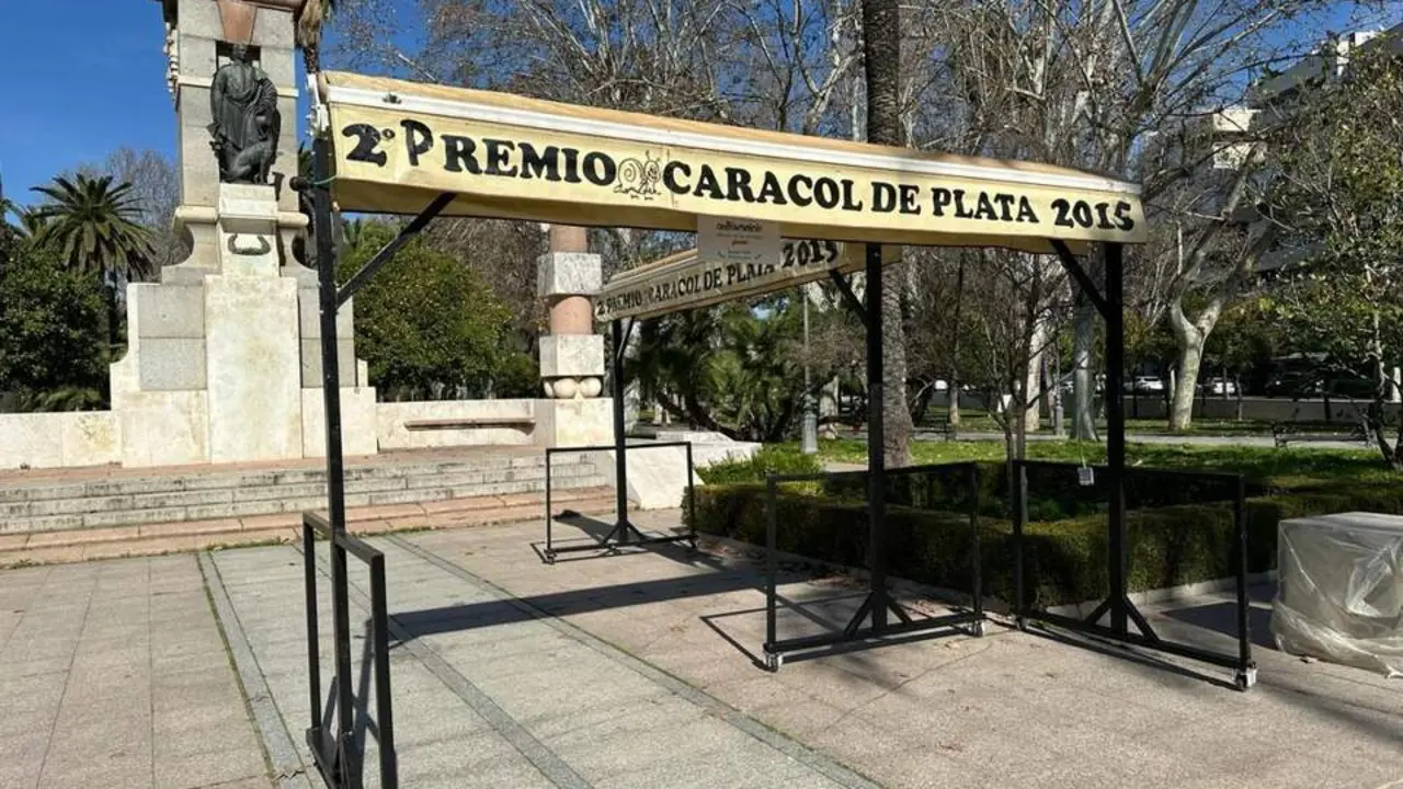 Montaje del puesto de caracoles de Los Patos. - MAR&Iacute;A RODR&Iacute;GUEZ