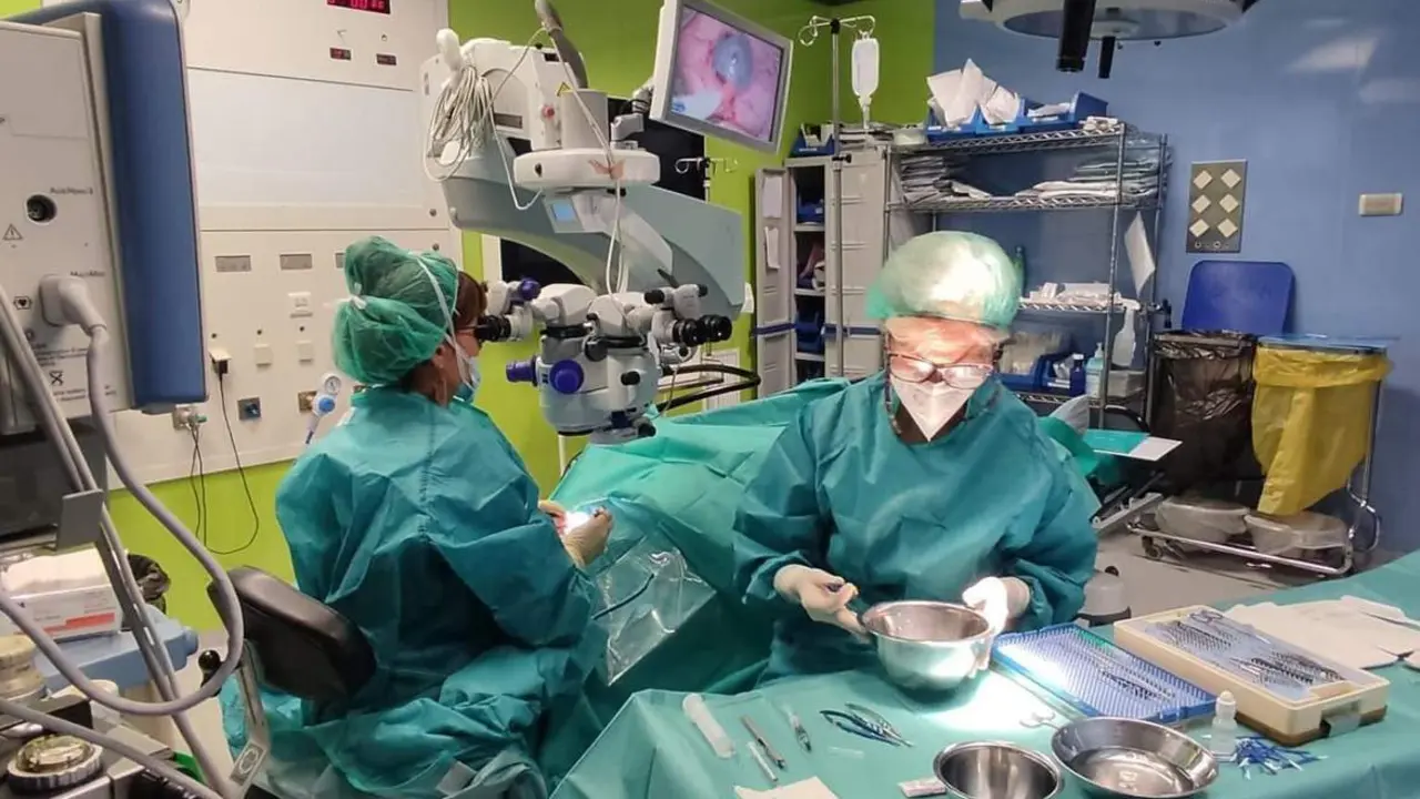 Trasplante de c&oacute;rnea en el Sagrado Coraz&oacute;n. - Quir&oacute;nsalud