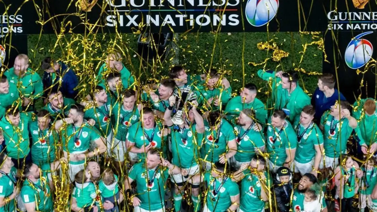 Irlanda celebra su victoria. - INPHO / Morgan Treacy