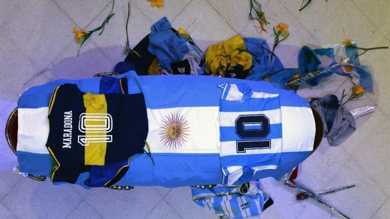 La despedida de Maradona. - EFE