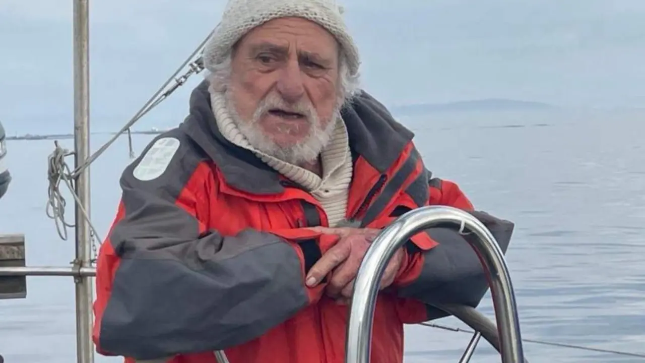 Javier Bab&eacute;, capit&aacute;n de La Peregrina. -  'Reto Astrolabio'.