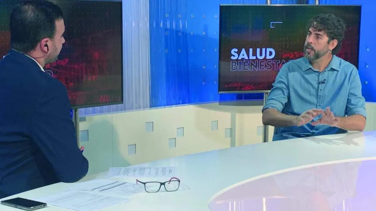 Carlos Aristu, durante la entrevista. - CT