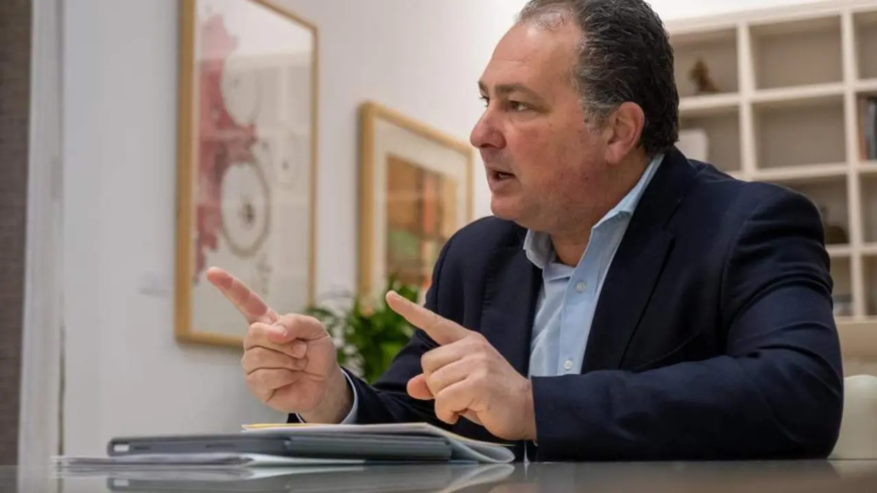 David Toscano durante una entrevista con Viva Huelva. - JULI&Aacute;N P&Eacute;REZ