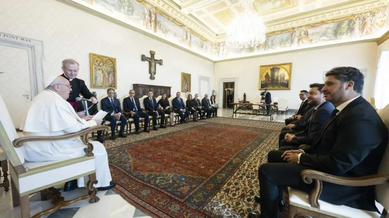 La reuni&oacute;n en el Vaticano. - EFE