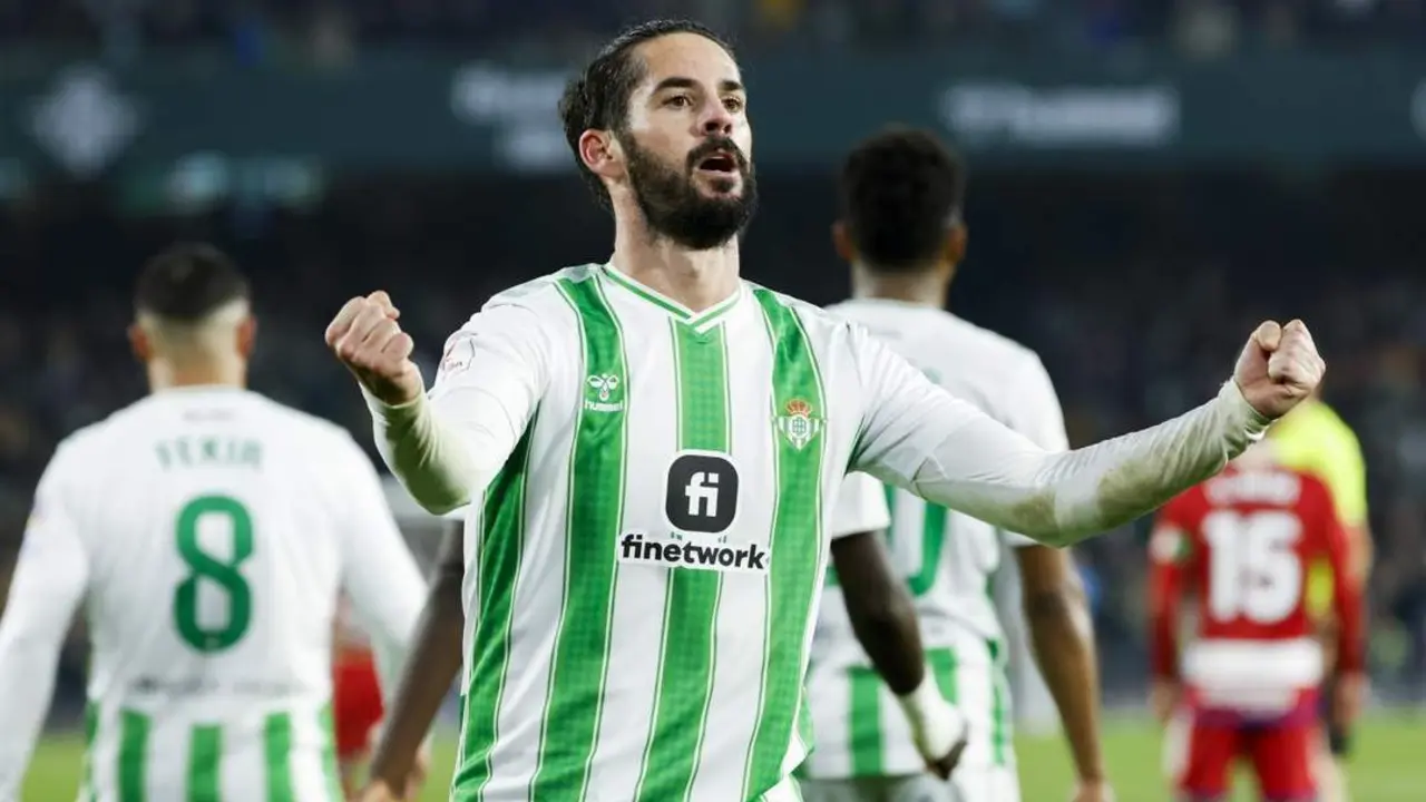 isco celebra su gol. - EFE