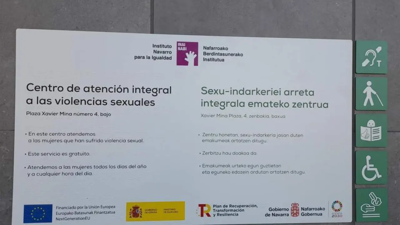 Cartel del Centro de Atenci&oacute;n Integral a las Violencias Sexuales. - Europa Press