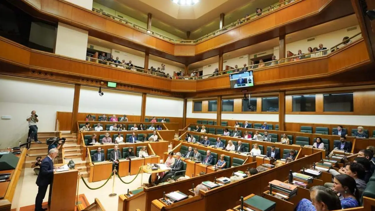 Pleno del Parlamento vasco, en Vitoria. - Europa Press