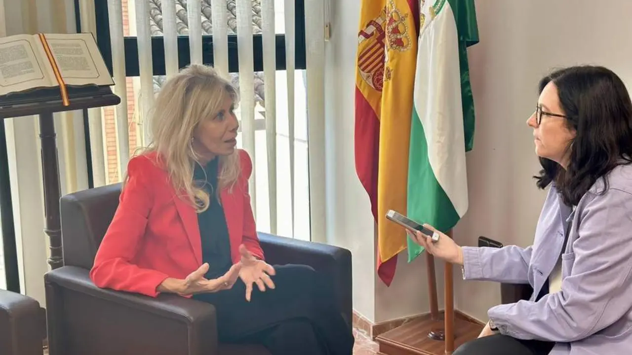 Mar&iacute;a Jos&eacute; Rico durante la entrevista con Viva Huelva. - VH