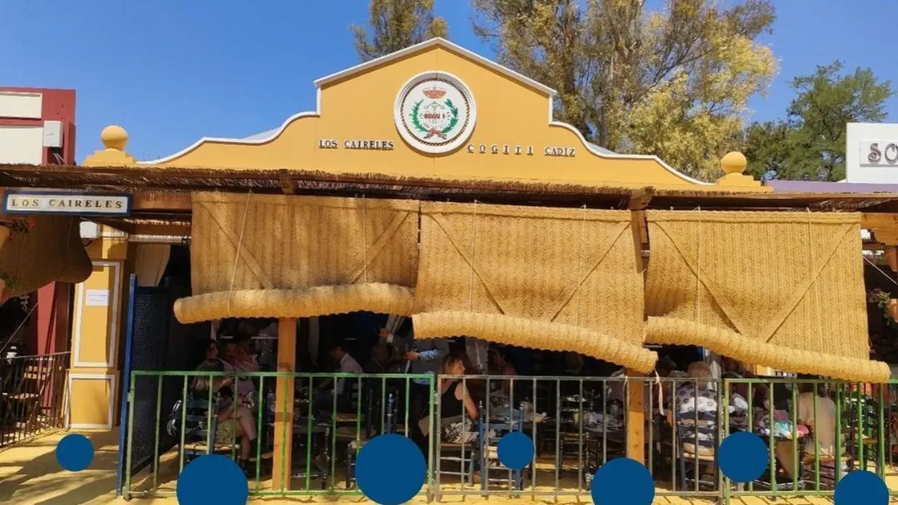 La caseta Los Caireles en la Feria de Jerez. - COGITI