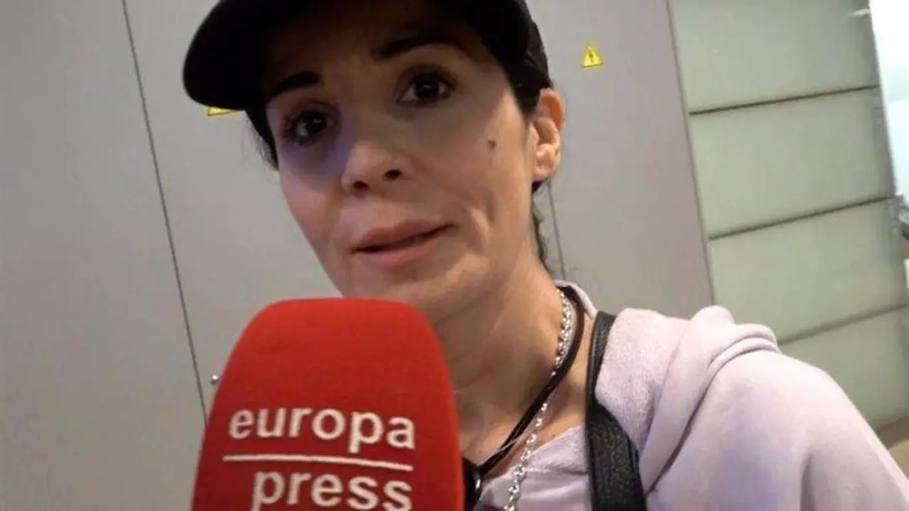 Ana Herminia a su llegada a Madrid. - EP