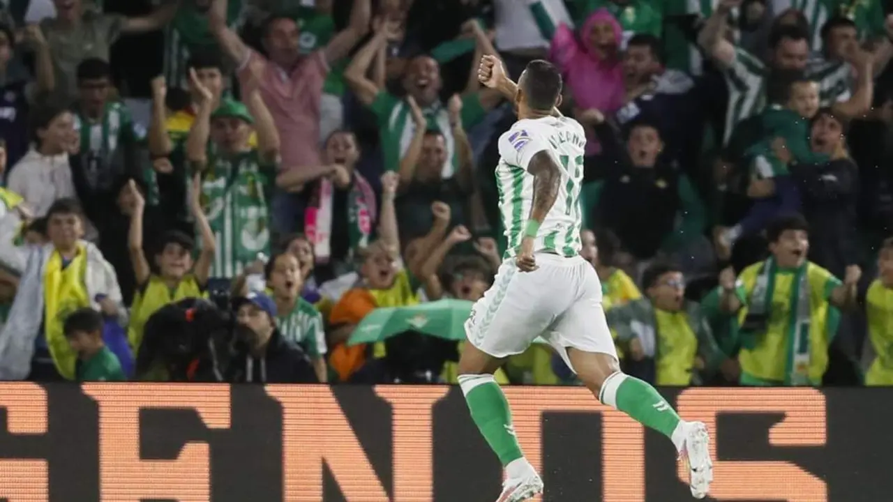 Willian Jos&eacute; celebra su gol ante el Rayo Vallecano de esta jornada. - efe
